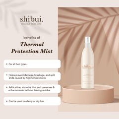SHIBUI cheveux brillants et hydratés après application