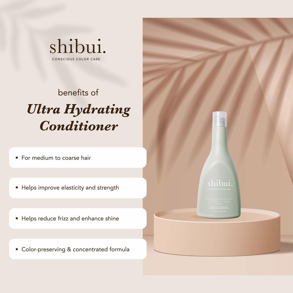 SHIBUI Conditionneur Texture Crème Appliquée: démêlage facilité et douceur accrue.