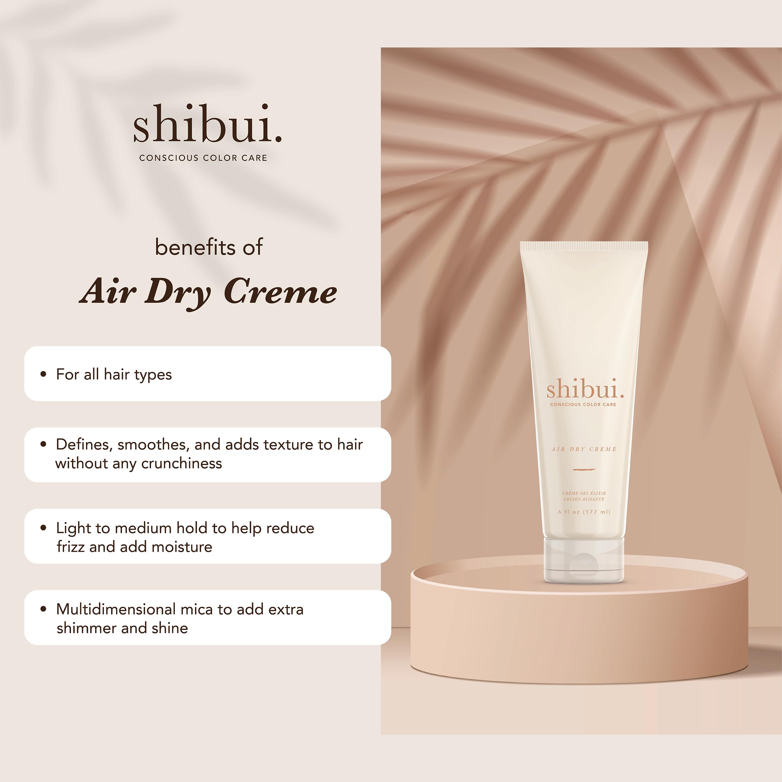 SHIBUI Crème – texture naturelle renforcée pour ondulations définies.