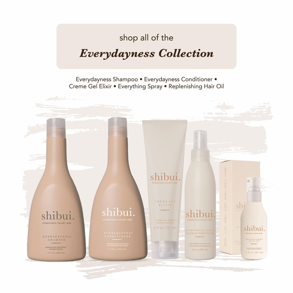 SHIBUI Everydayness Après-shampooing : huiles pêche et babassou nourrissent les cheveux colorés