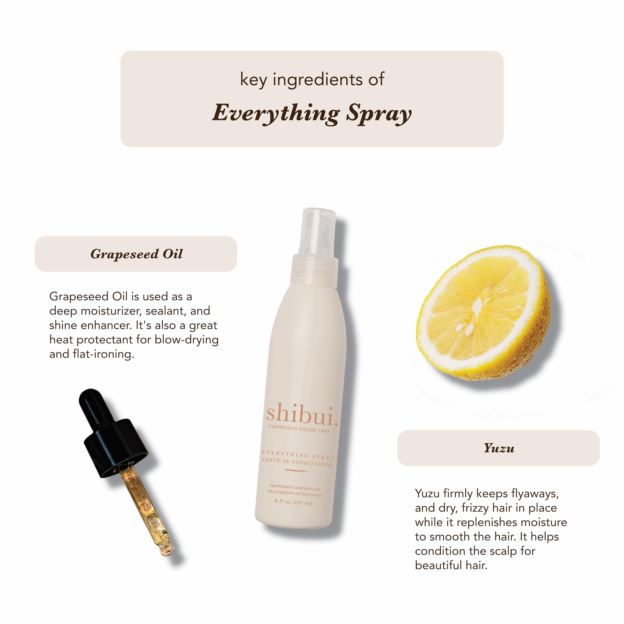 SHIBUI Everything Spray protège la couleur des cheveux et maîtrise le frisage quotidien