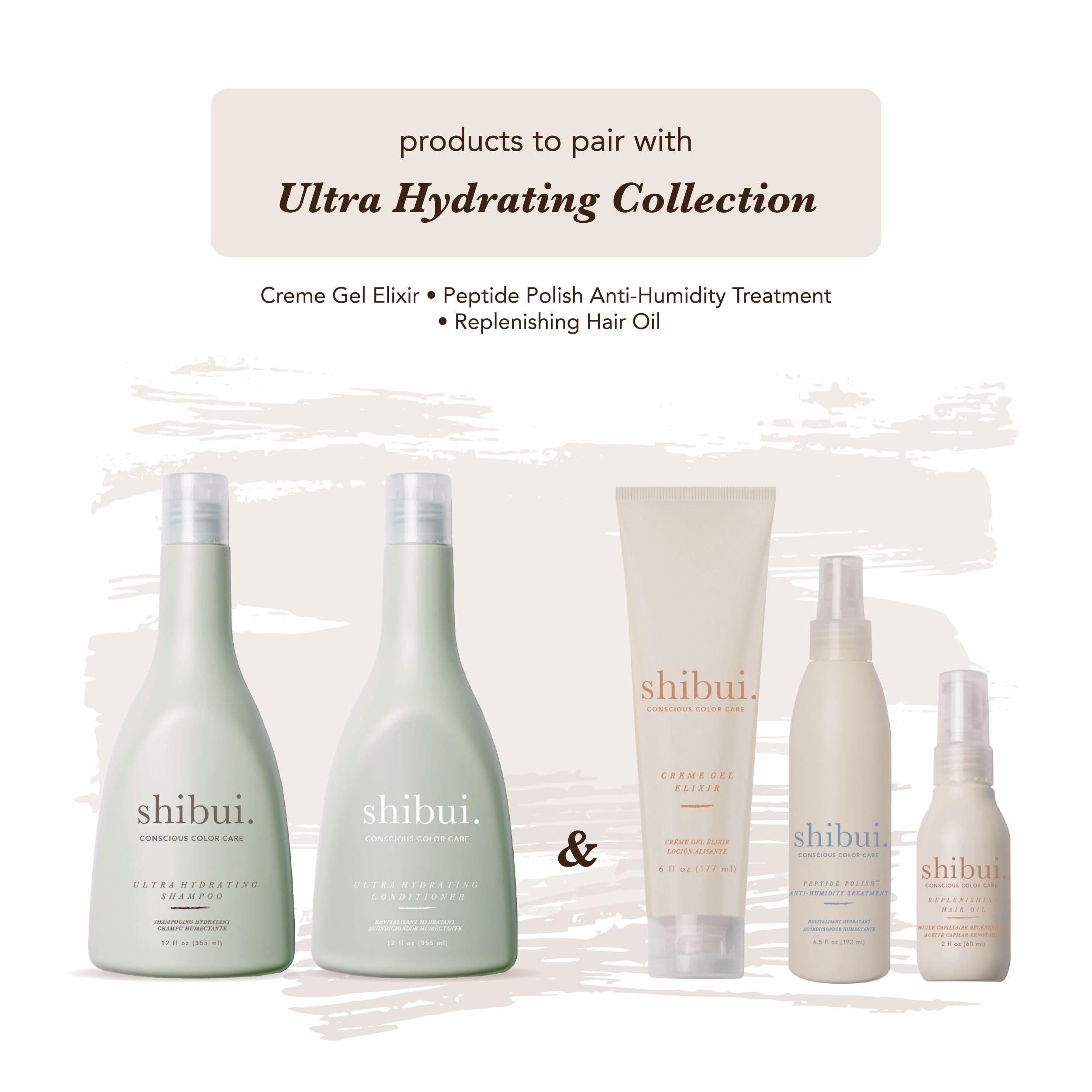 SHIBUI Shampoing Ultra Hydratant emballage vegan et durable.