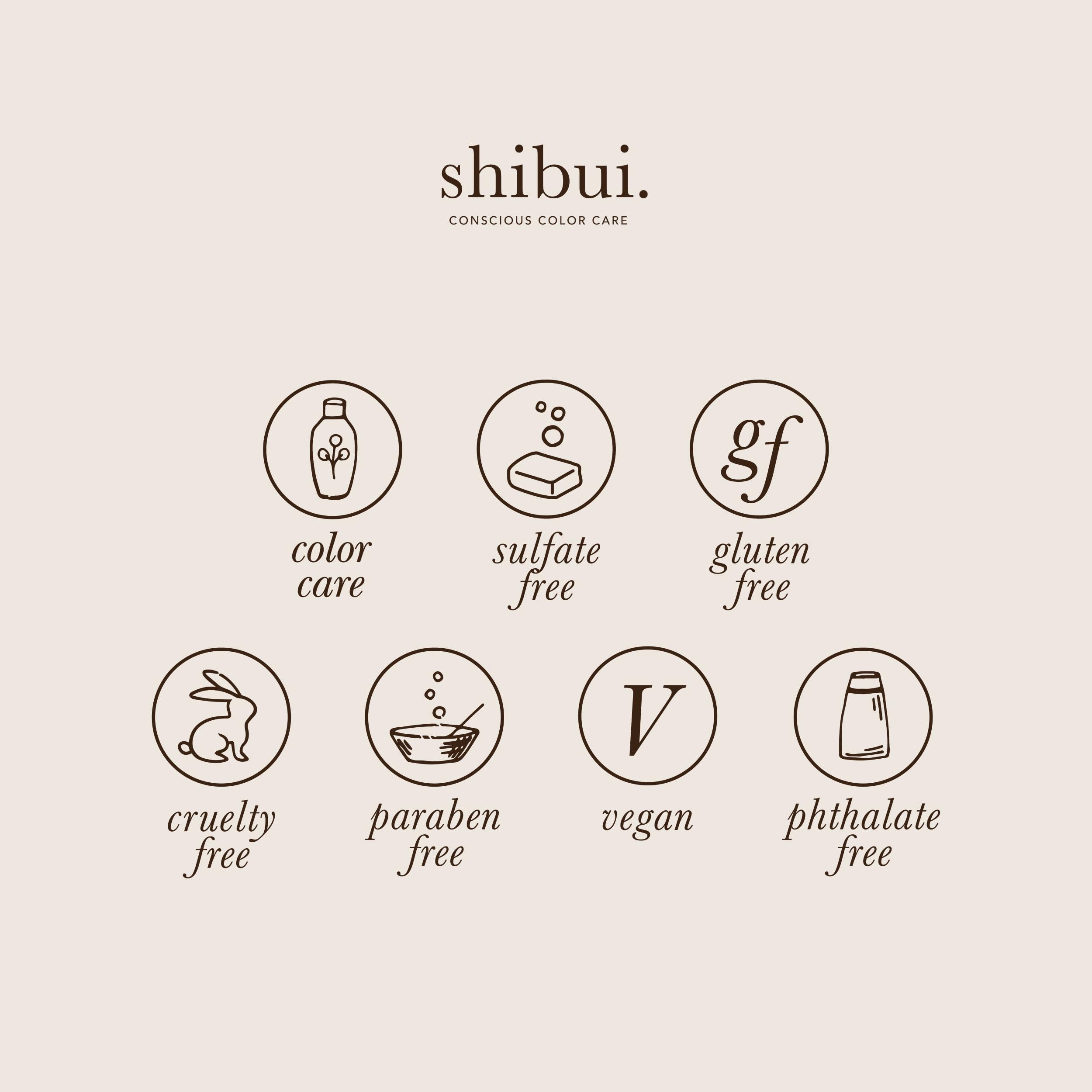 SHIBUI Shampoing Ultra Hydratant protection couleur pour cheveux colorés.
