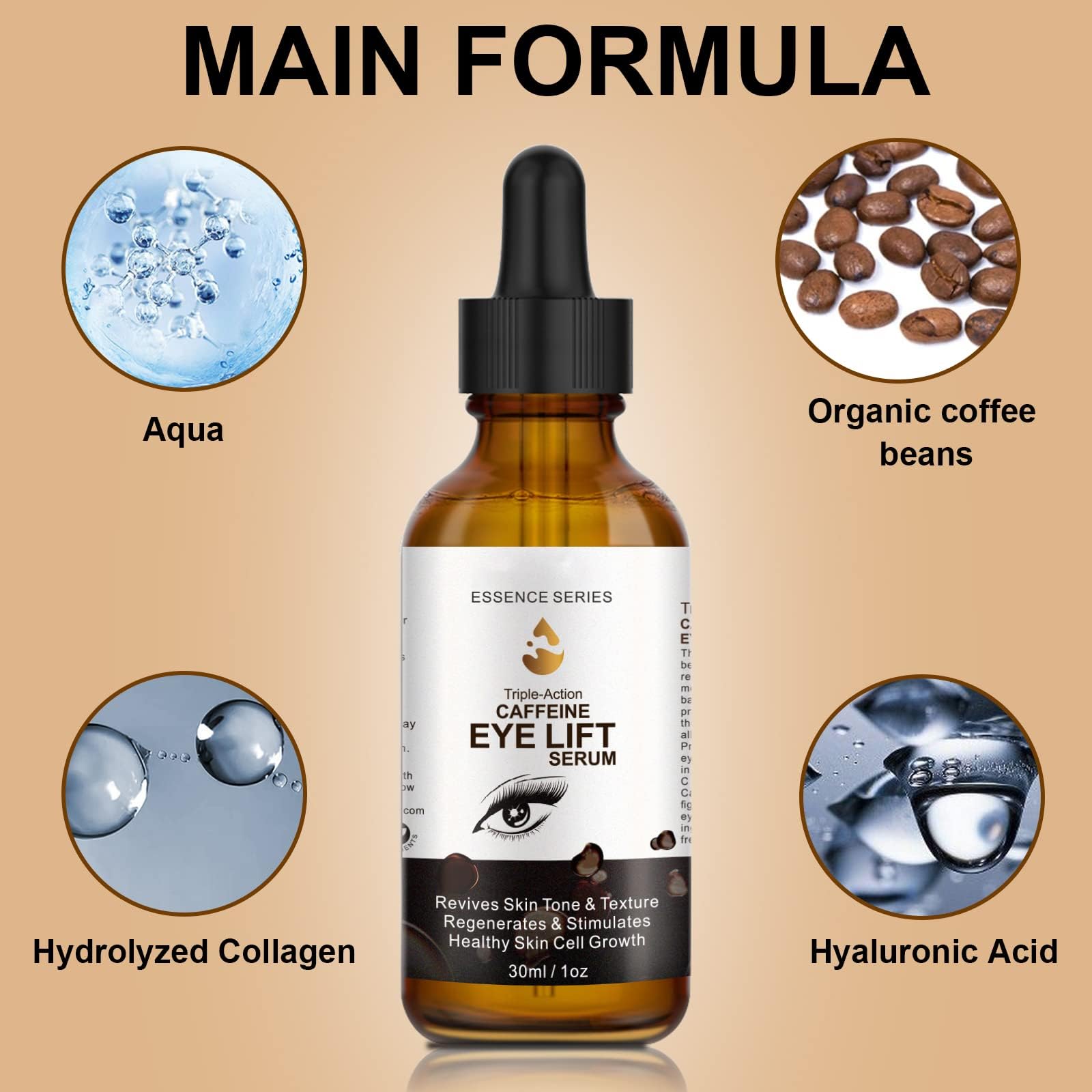 Sérum contour des yeux SHIFAKOU – emballage élégant prêt pour votre routine.
