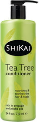 shikai arbre-a-the-conditionneur bouteille vue de face, soin capillaire nourrissant.