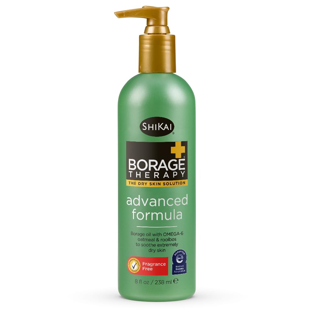 ShiKai Borage Therapy, flacon hydratant longue durée adapté peau sèche.