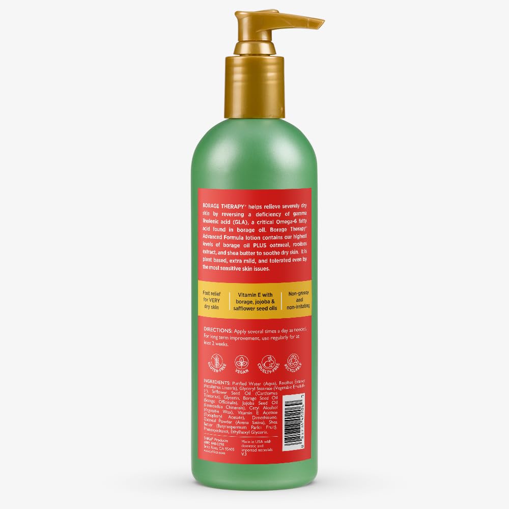 Emballage pratique de ShiKai Borage Therapy, lotion hydratante facile à utiliser.
