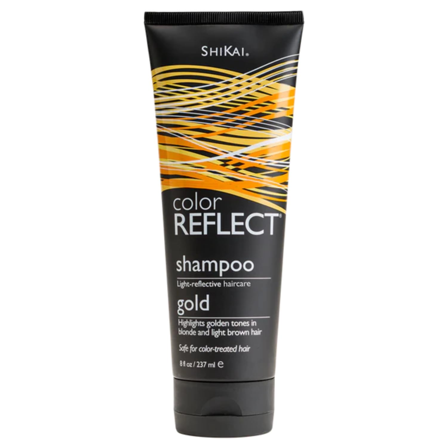 ShiKai Color Reflect Gold Shampoo, flacon, révèle les tons dorés et prolonge l'éclat de la couleur