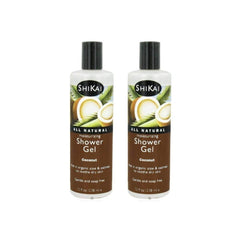 ShiKai Gel Douche Coco – Bouteille: hydratation durable pour peau sèche.