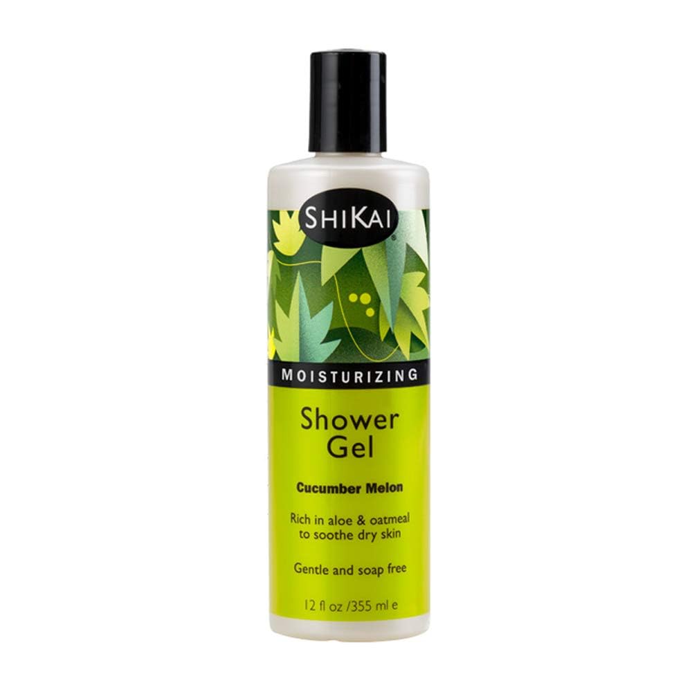 ShiKai Gel Douche Hydratant Quotidien Concombre-Melon Bouteille – hydratation durable.