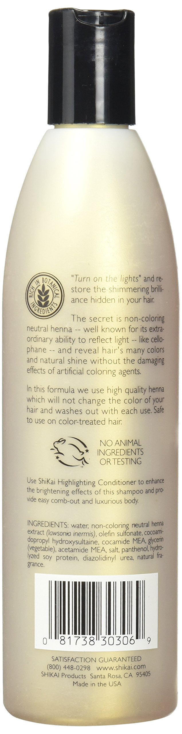 ShiKai Henna Gold Cheveux hydratés grâce à une formule douce.