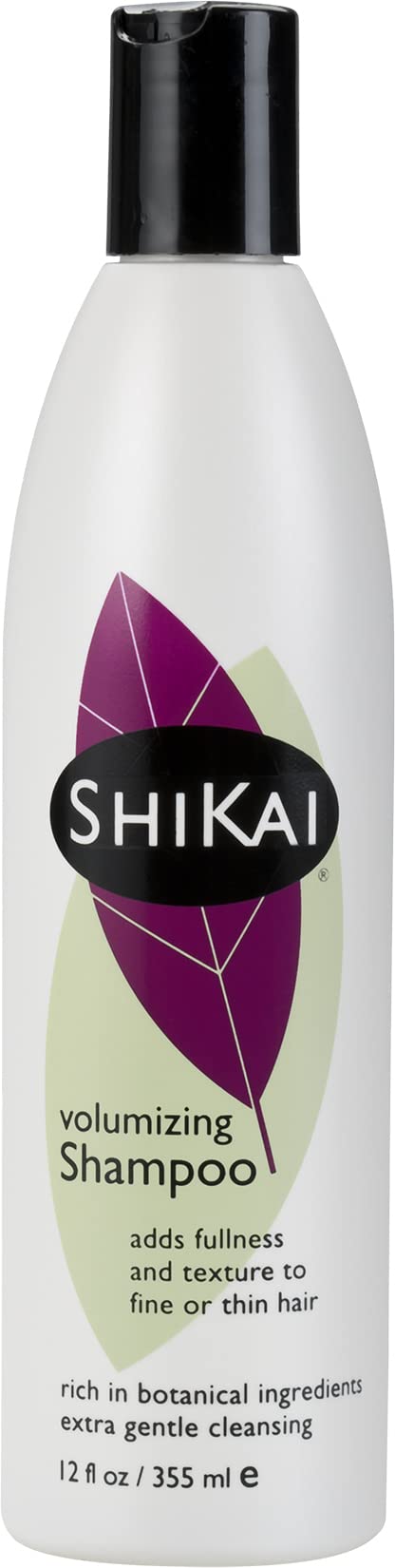Shikai shampooing volumisant, bouteille, apporte volume et brillance pour cheveux fins.