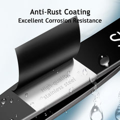 Pinces SHILING en acier inoxydable noir pour durabilité et netteté.