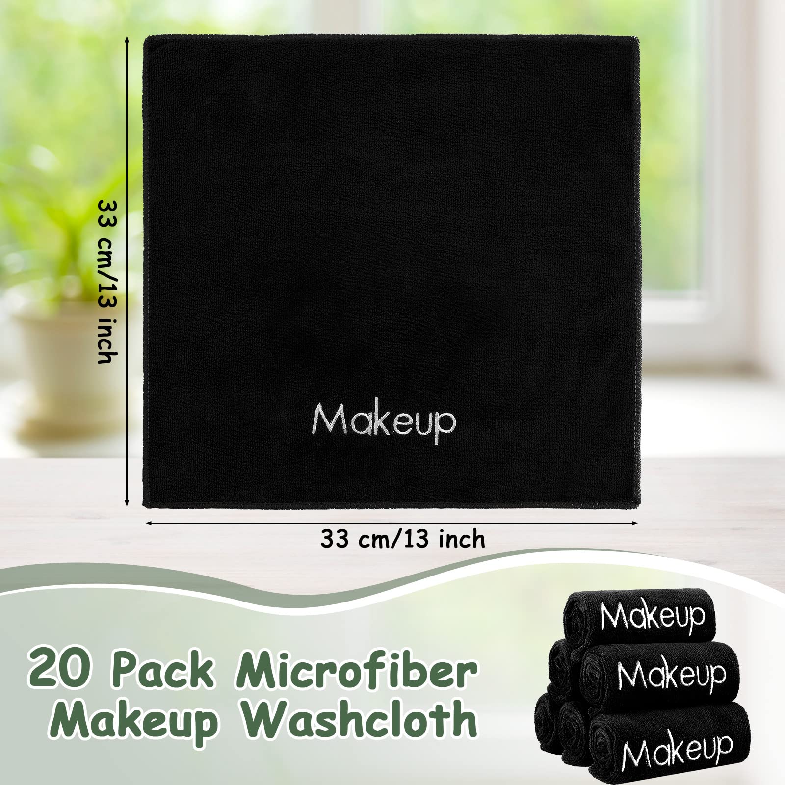 Shimeyao microfibre nettoyage visage noires - absorption rapide et lavage facile.