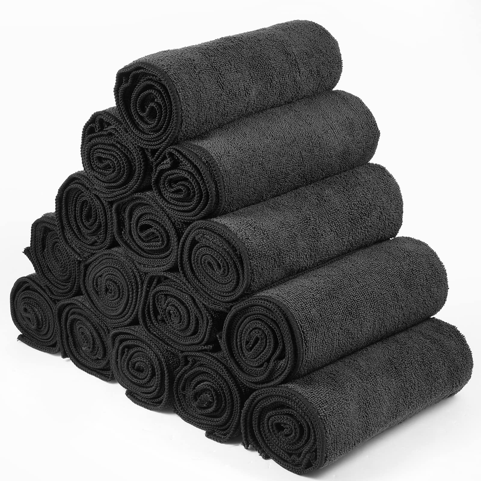 Serviettes noires Shimeyao microfibre absorption rapide idéales spa