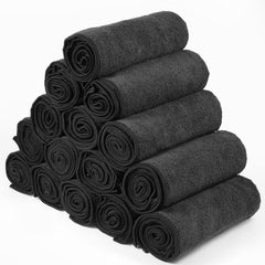 Serviettes noires Shimeyao microfibre absorption rapide idéales spa