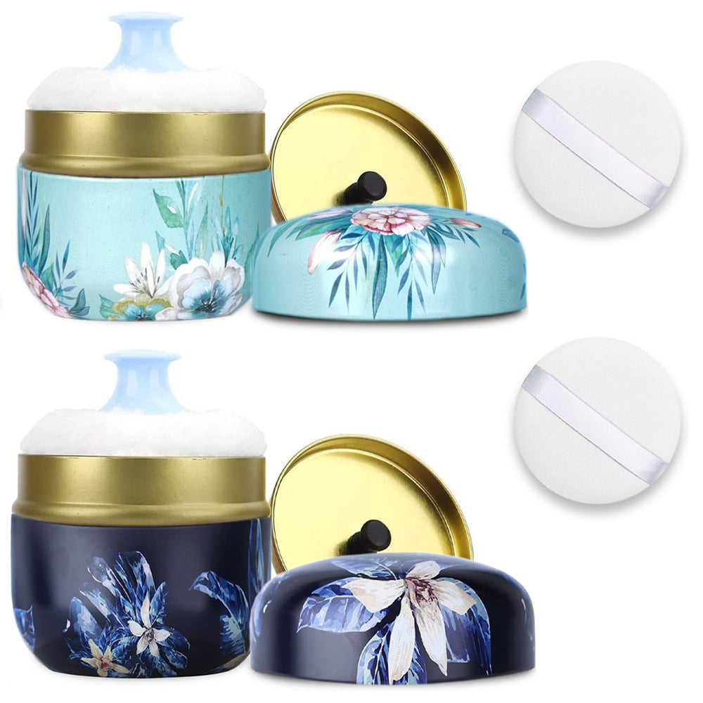 SHIMIDO pouf poudre corporelle grand format pour application rapide et uniforme