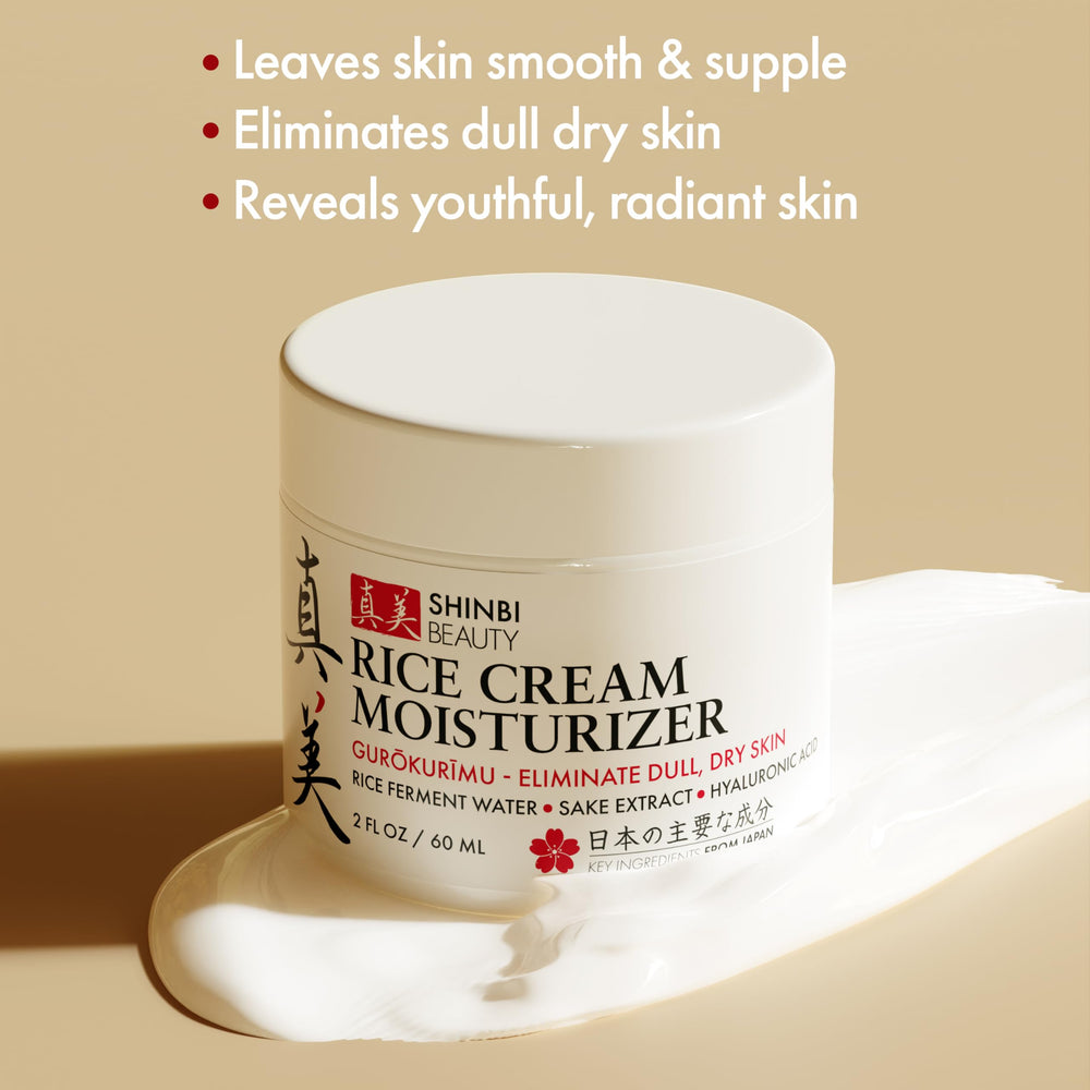 Shinbi Beauty extrait sake : exfoliation douce et peau lumineuse.