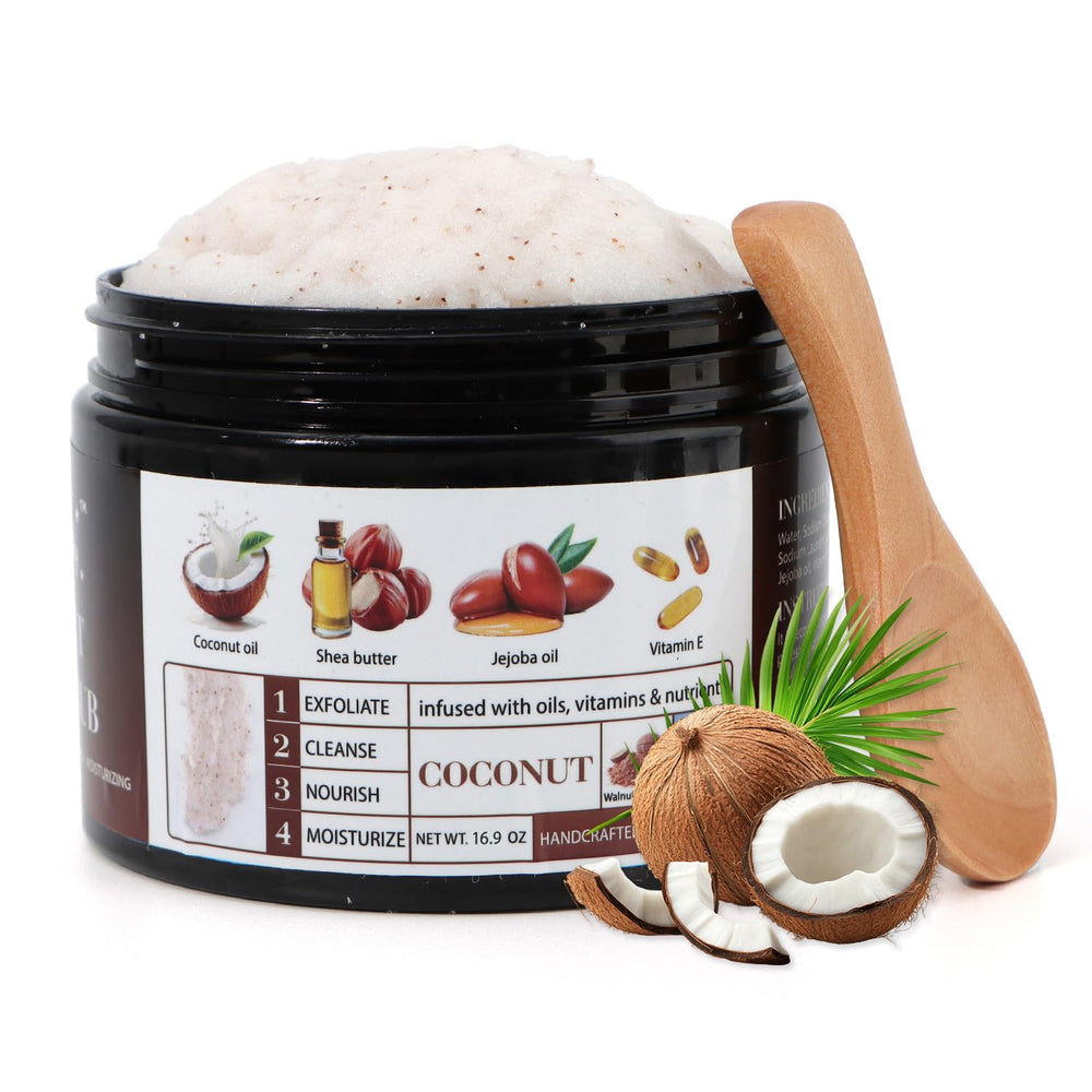 Shining Buddy gommage-corps-coco – exfoliation douce pour peau lisse et nourrie.