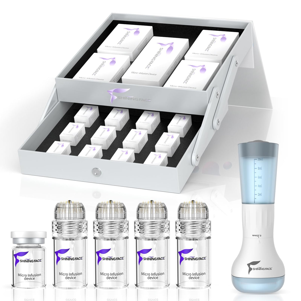 Shining Face rouleau micro-aiguille pour infusions cutanées en douceur