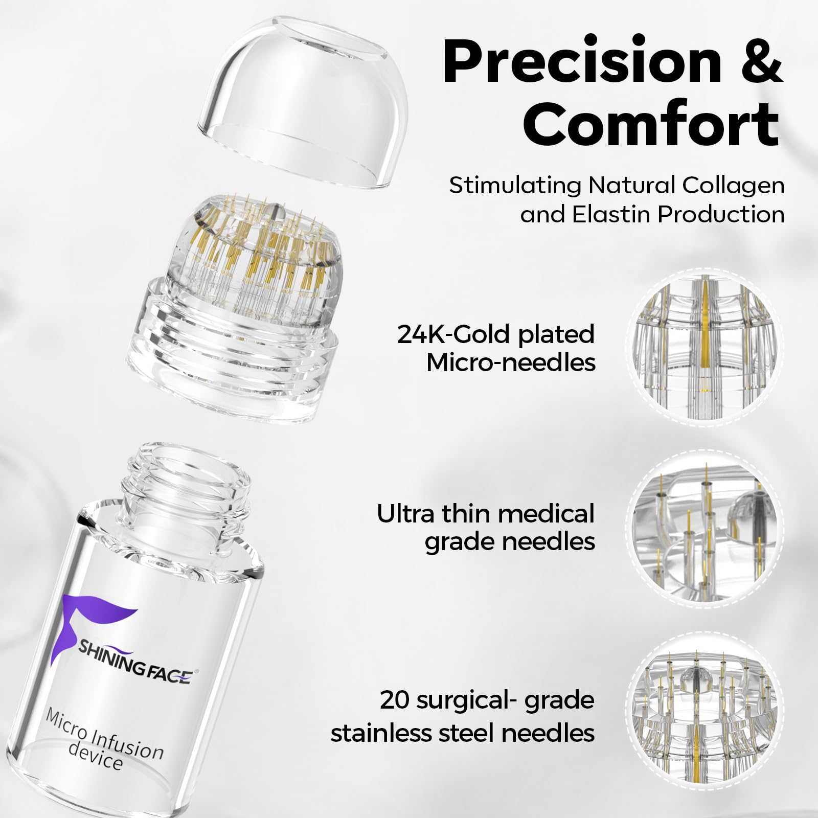 Shining Face sérum peptide et hyaluronique pour hydratation et élasticité