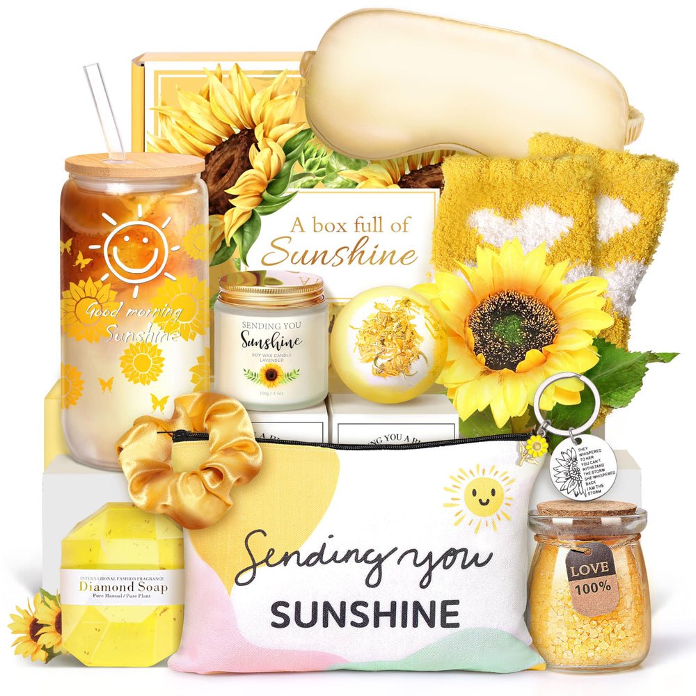 ShinnyWis coffret spa tournesol — ensemble élégant pour un rituel bien-être.