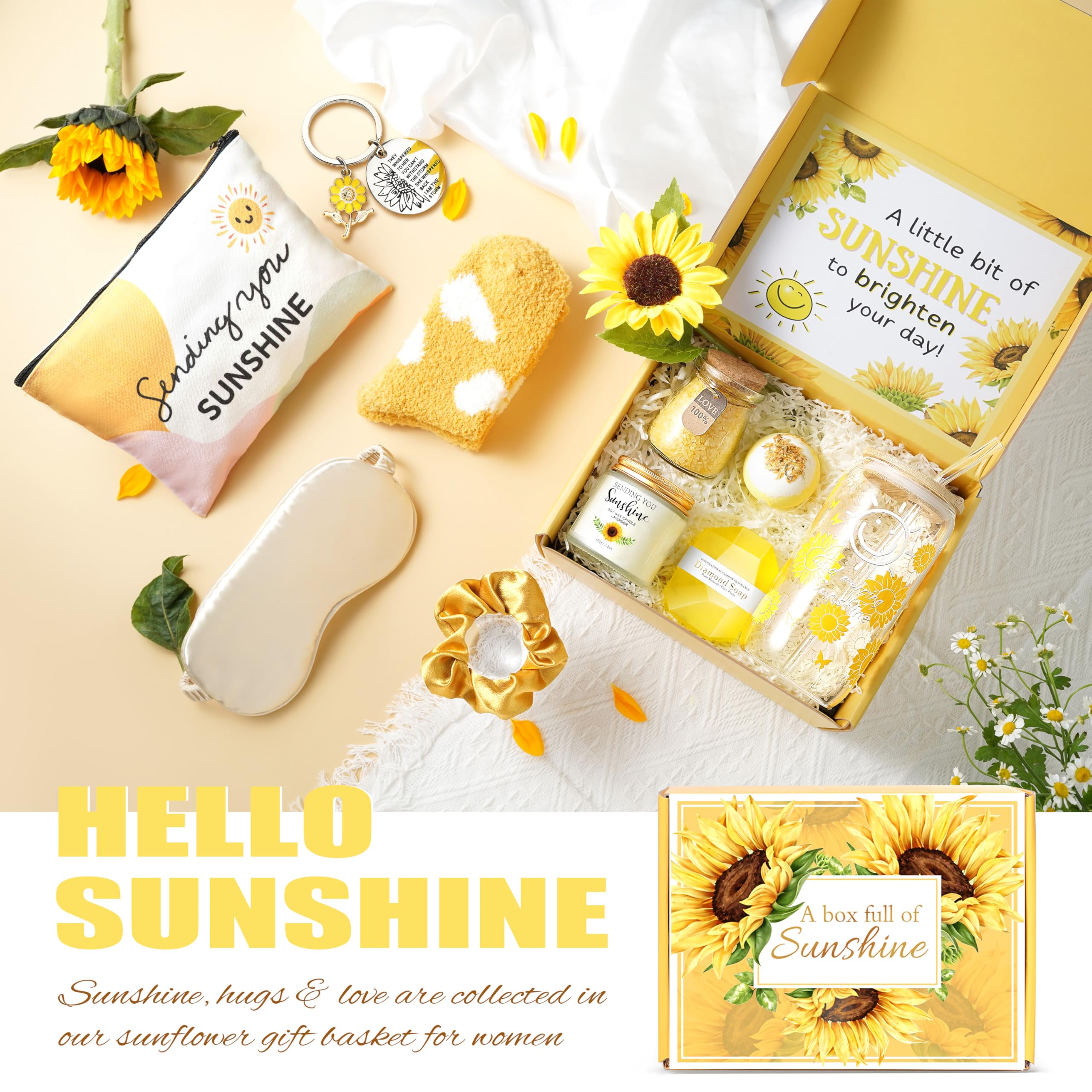 ShinnyWis verre tournesol avec couvercle et paille, parfait pour des pauses relaxantes.