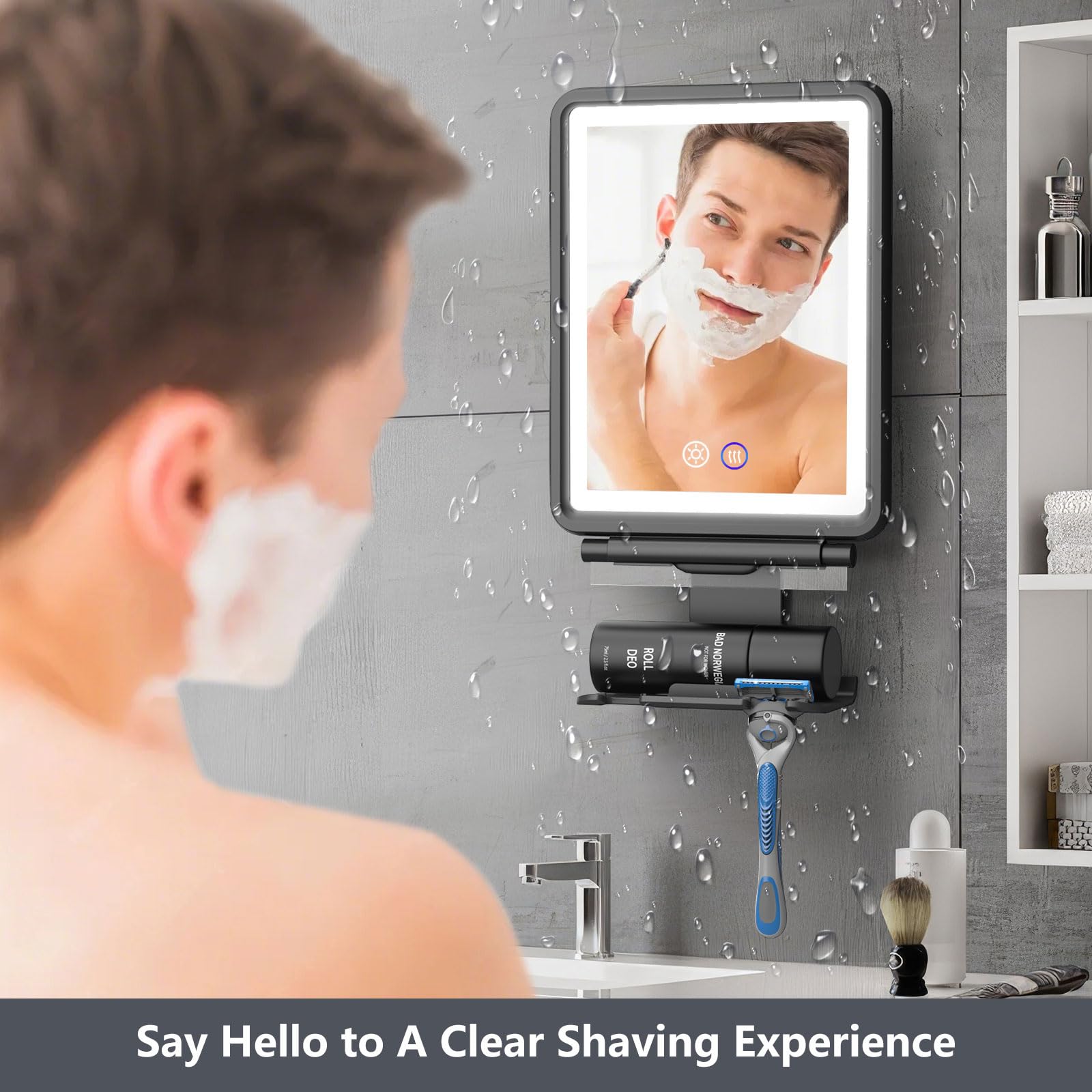 Miroir Shinowa résiste IP66 pour éclaboussures et durabilité.