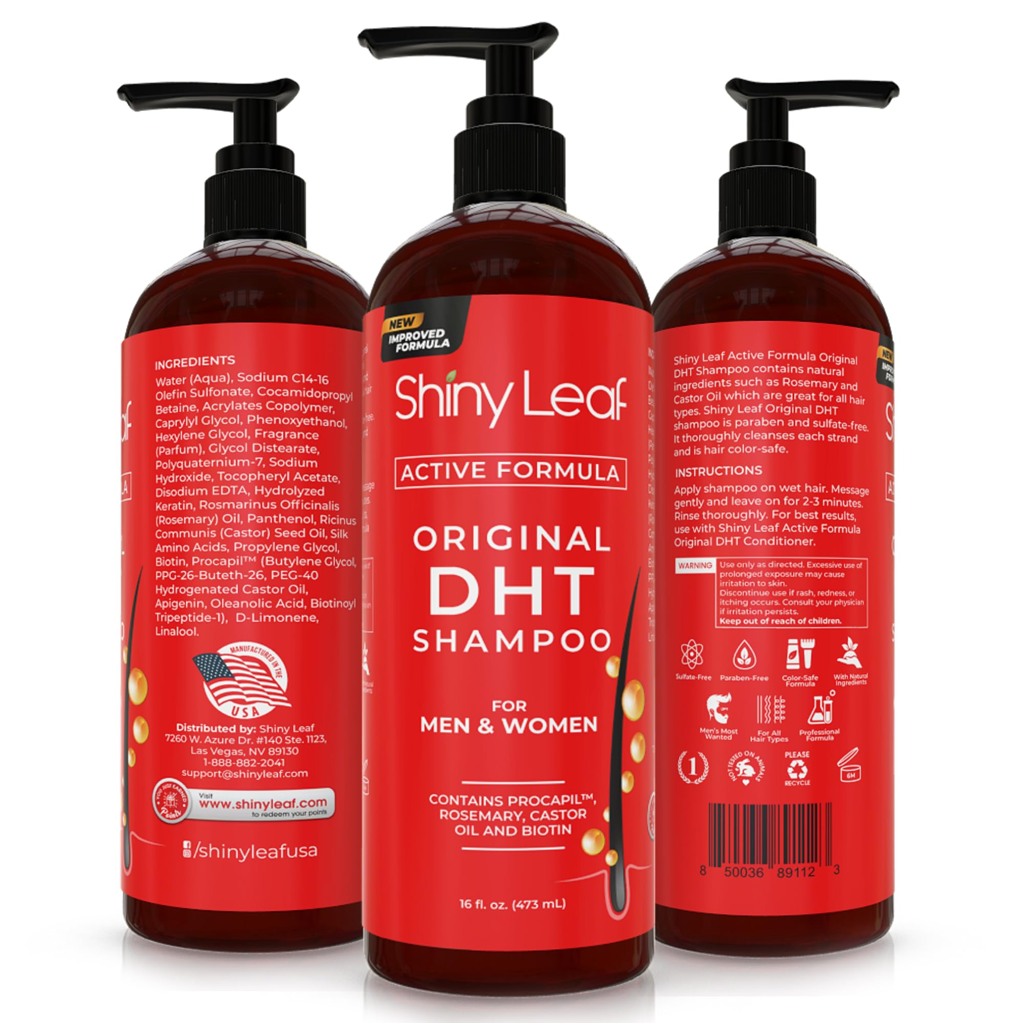 Shiny Leaf Formule sans parabènes ni sulfates – couleur préservée