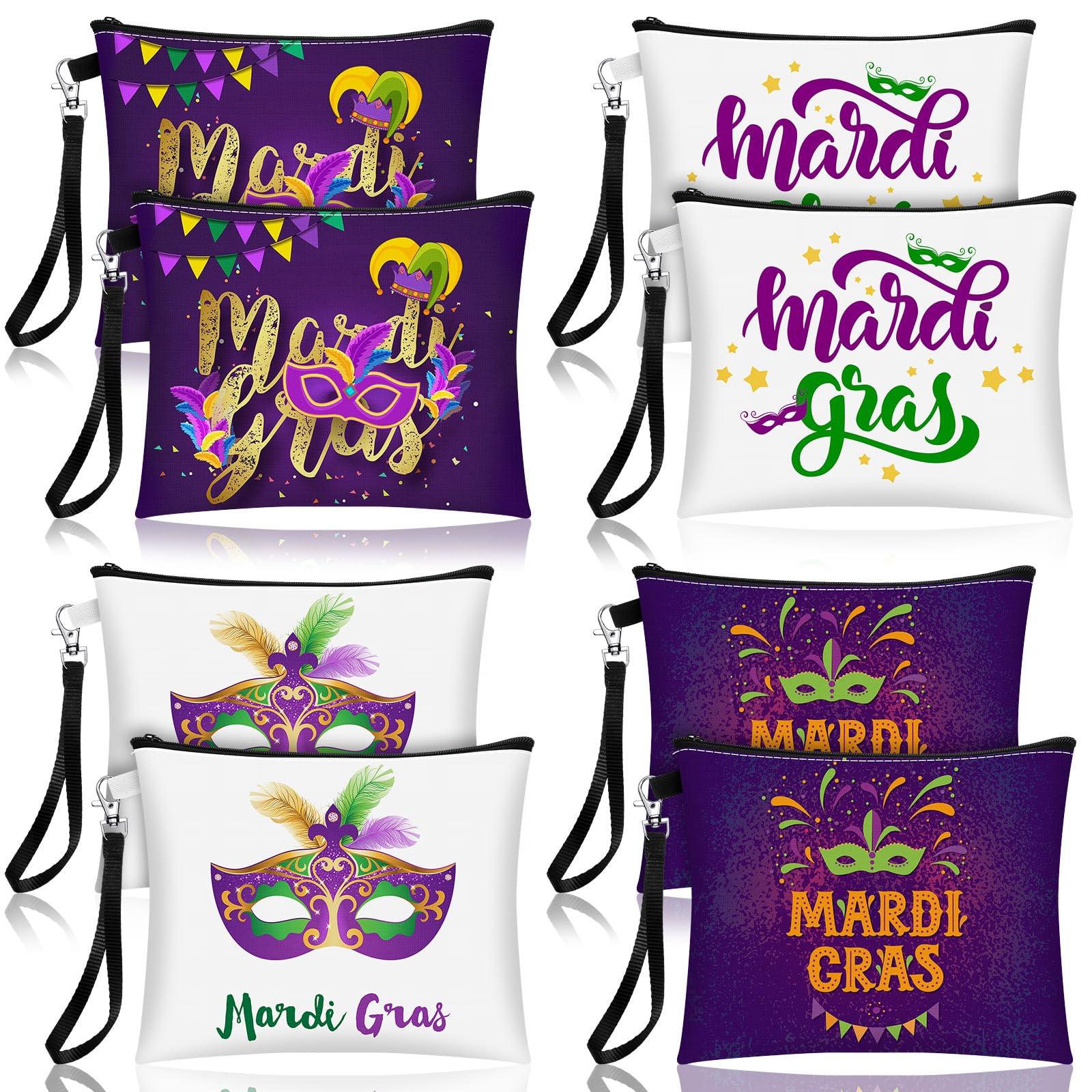 Shinylin trousse maquillage Mardi Gras pochette porte, pratique et sécurisée