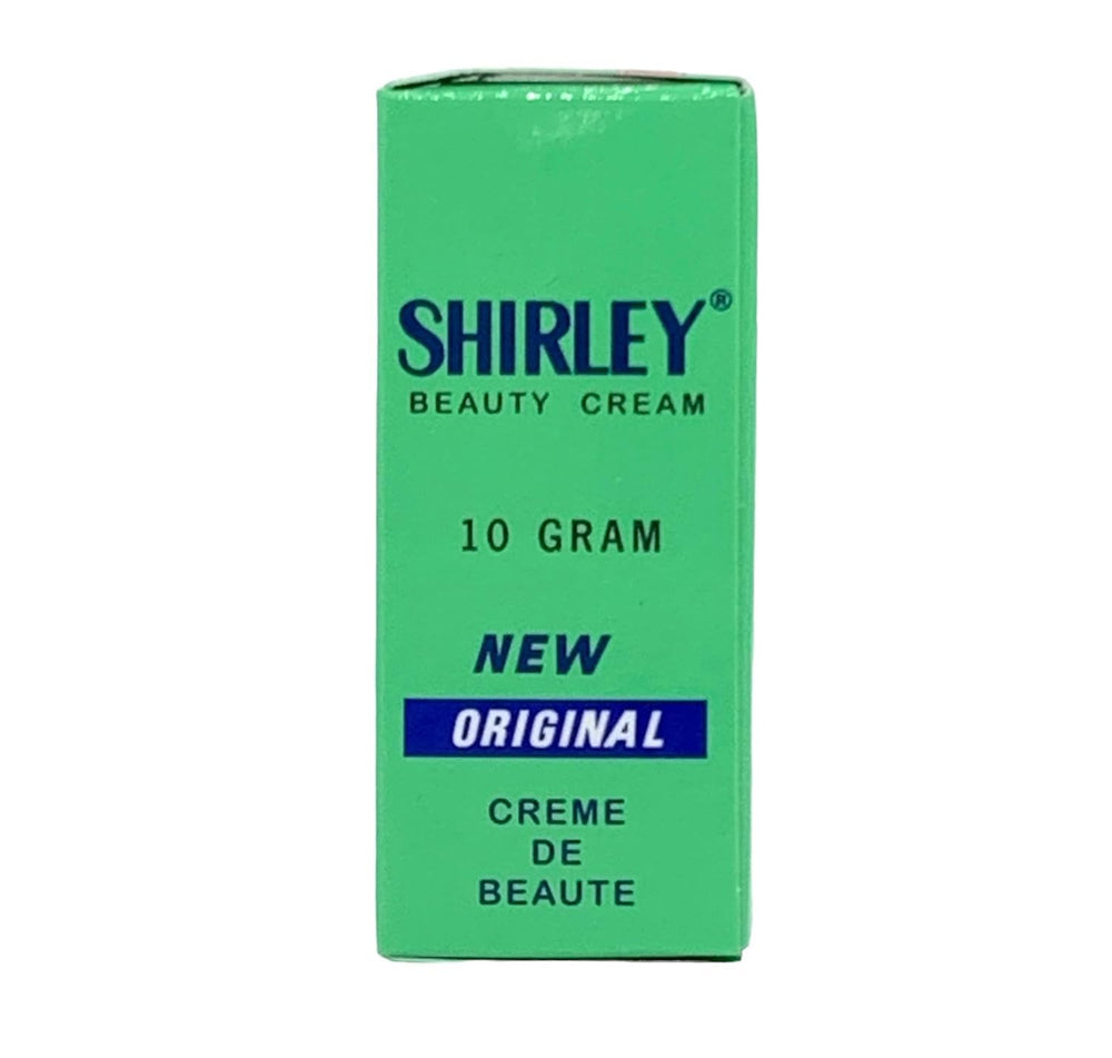 Emballage compact Shirley Original Beauty Cream, facile à transporter.