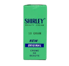 Emballage compact Shirley Original Beauty Cream, facile à transporter.