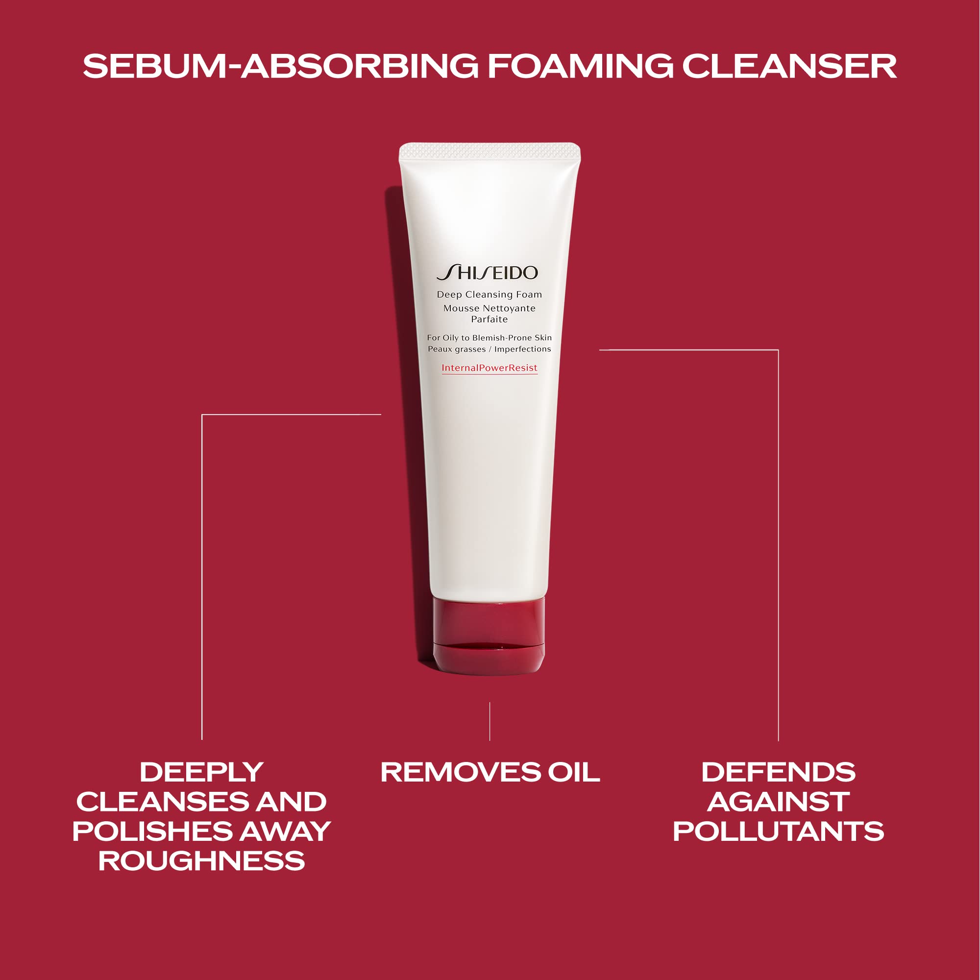 Shiseido Application Mains — mousse prête à nettoyer la peau rapidement.