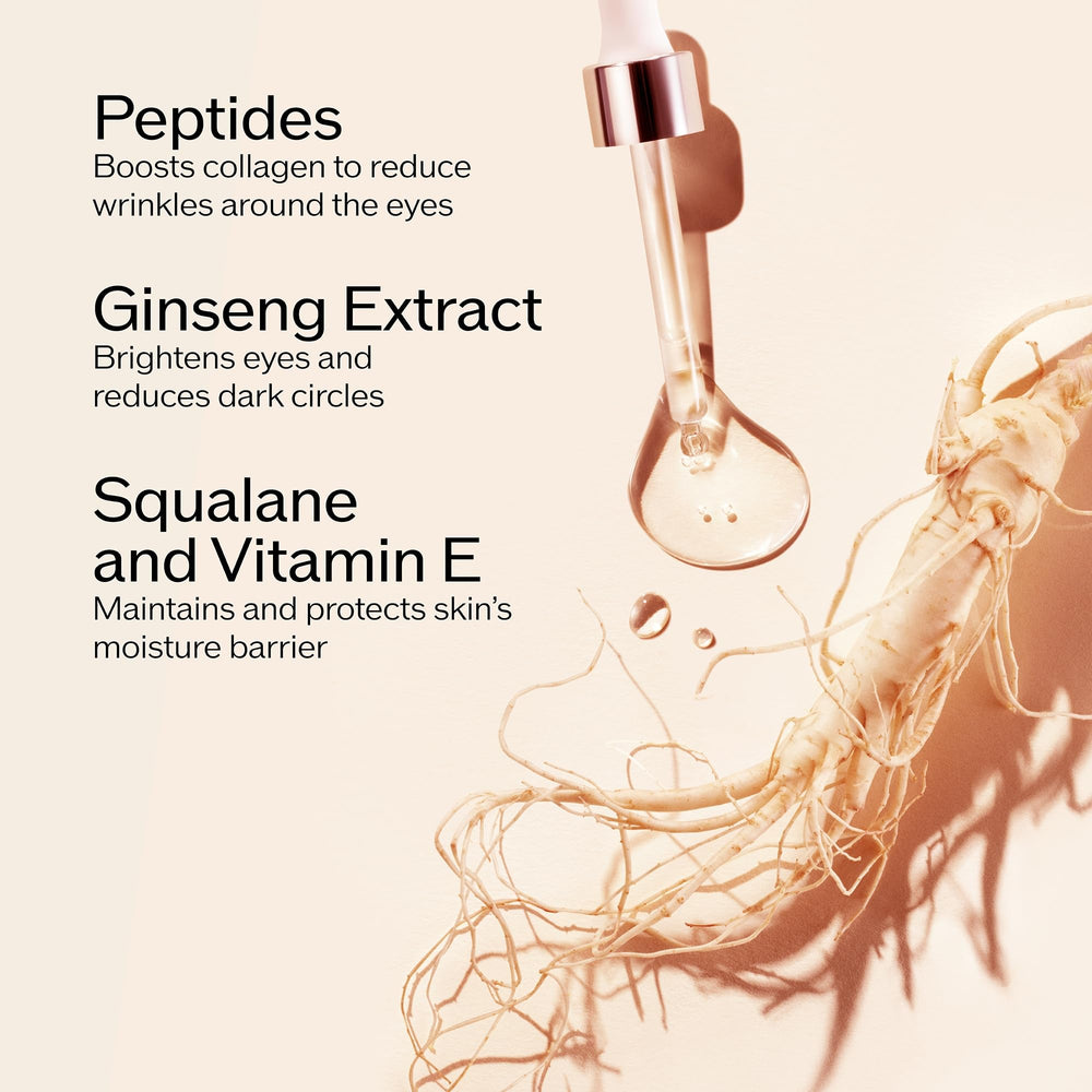 Ginseng Benefiance extrait sur l'etiquette pour atténuer les cernes
