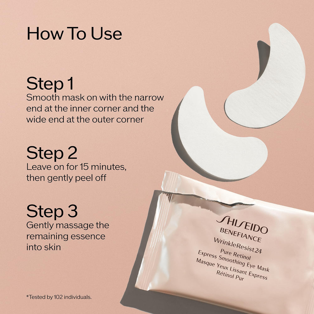 Rituel beauté japonais avec le masque yeux Benefiance pour un regard harmonieux.