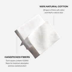Shiseido Coton Visage – application douce pour le softener sans gaspillage.