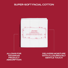 Shiseido Coton Visage – texture extra-douce pour un confort maximal.