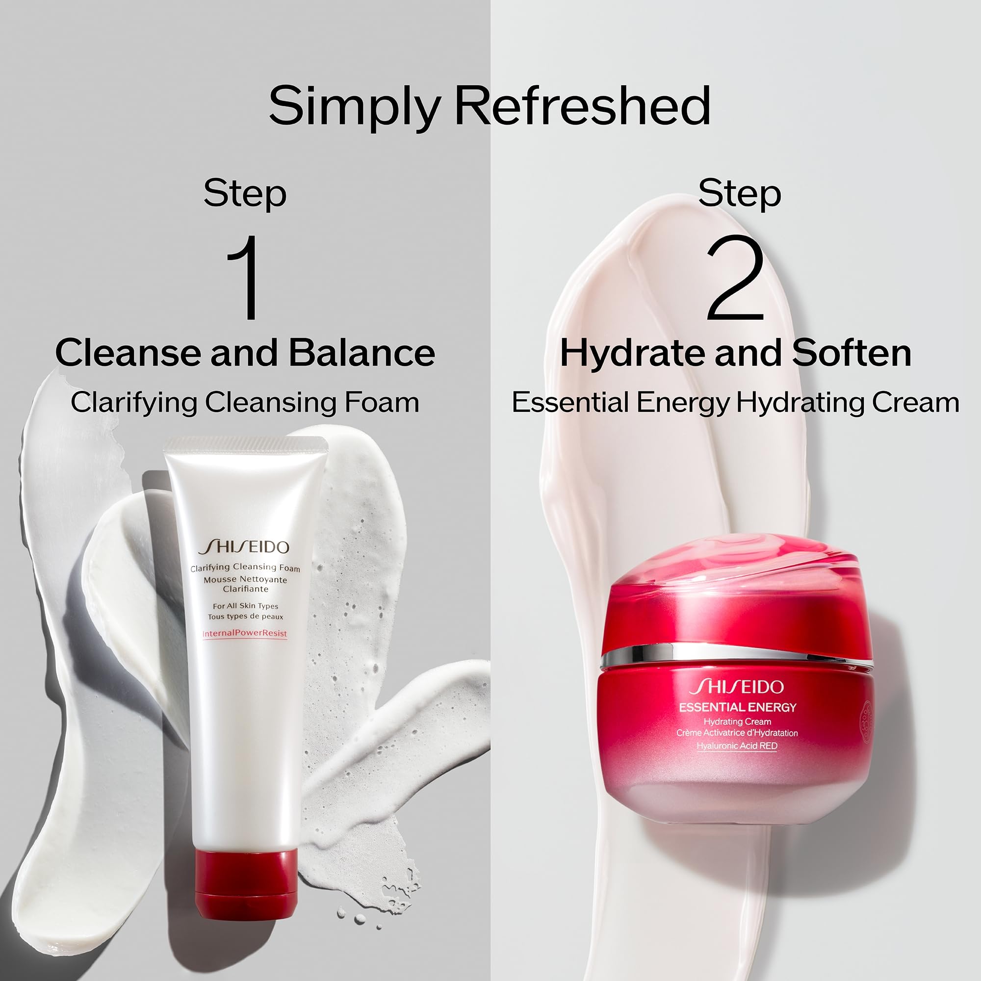 Shiseido Crème Hydratante Énergie Essentielle – Absorption rapide laissant une sensation légère.