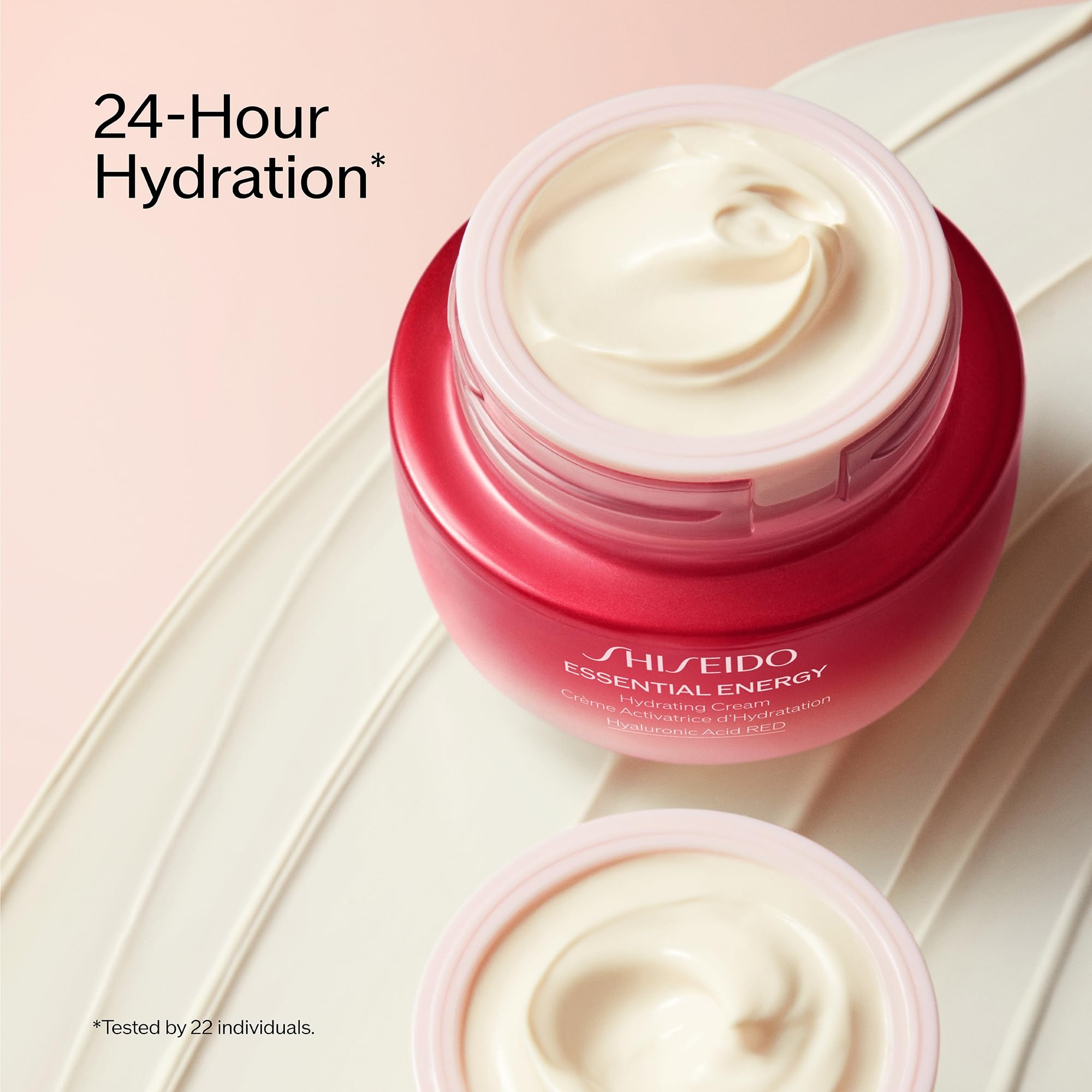 Shiseido Crème Hydratante Énergie Essentielle – Application matin et soir pour peau prête.