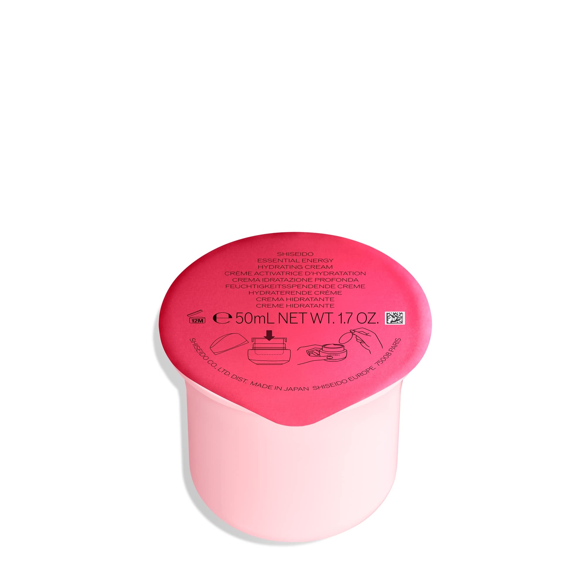 Shiseido Crème Hydratante Énergie Essentielle Recharge 50 ml pour hydratation continue.