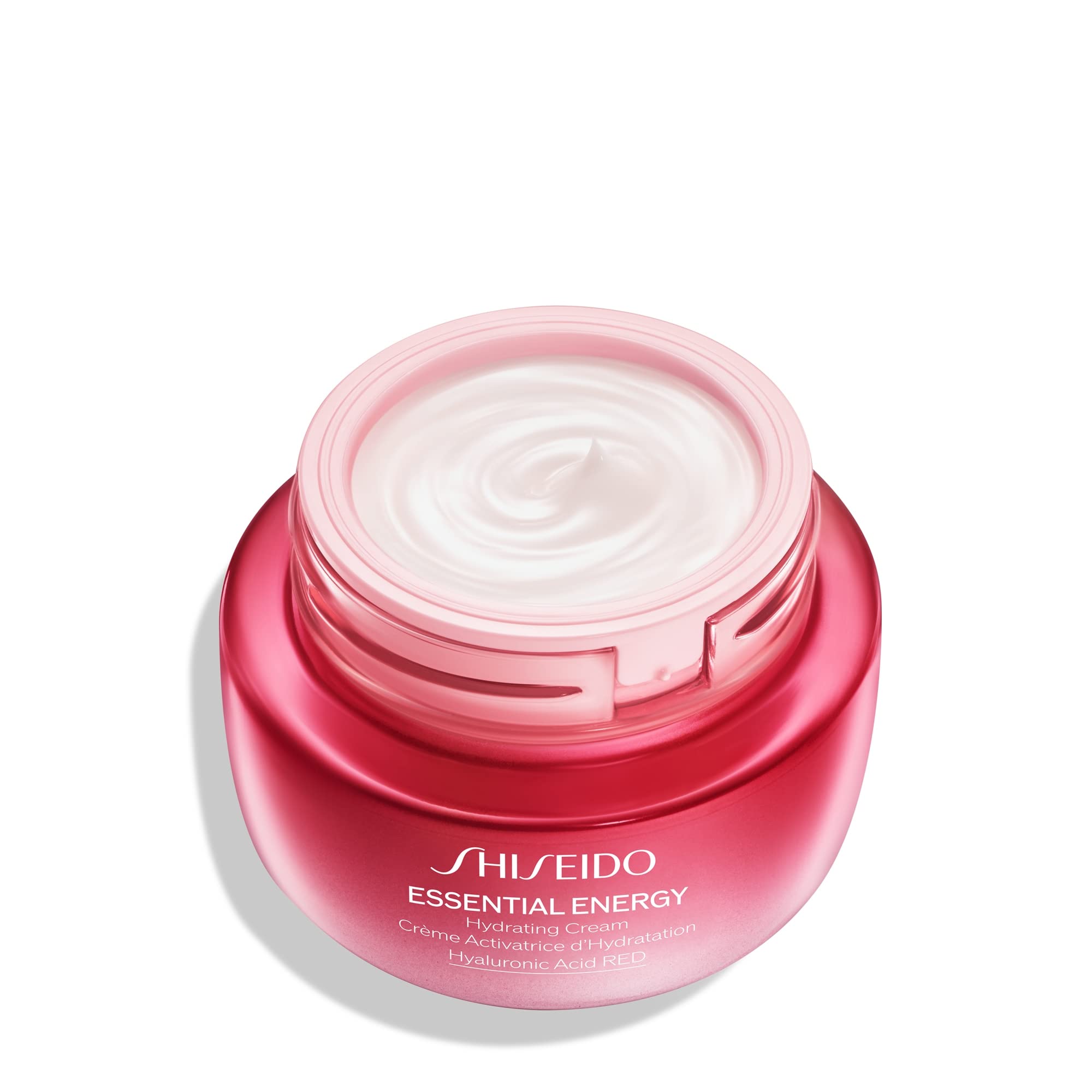 Shiseido Essential Energy Crème, texture légère, absorption rapide pour peau nourrie.