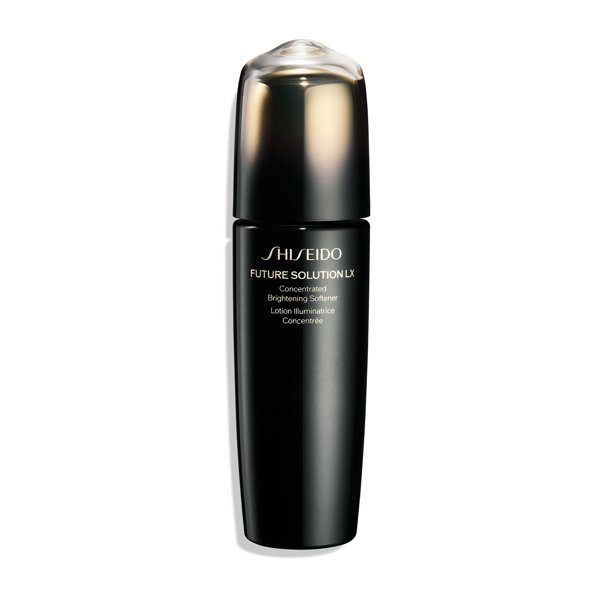 Shiseido Future Solution LX – flacon concentré pour hydratation et éclat durable.