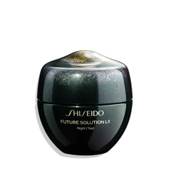 Crème de nuit régénérante Shiseido Future Solution LX apportant hydratation et douceur au réveil.