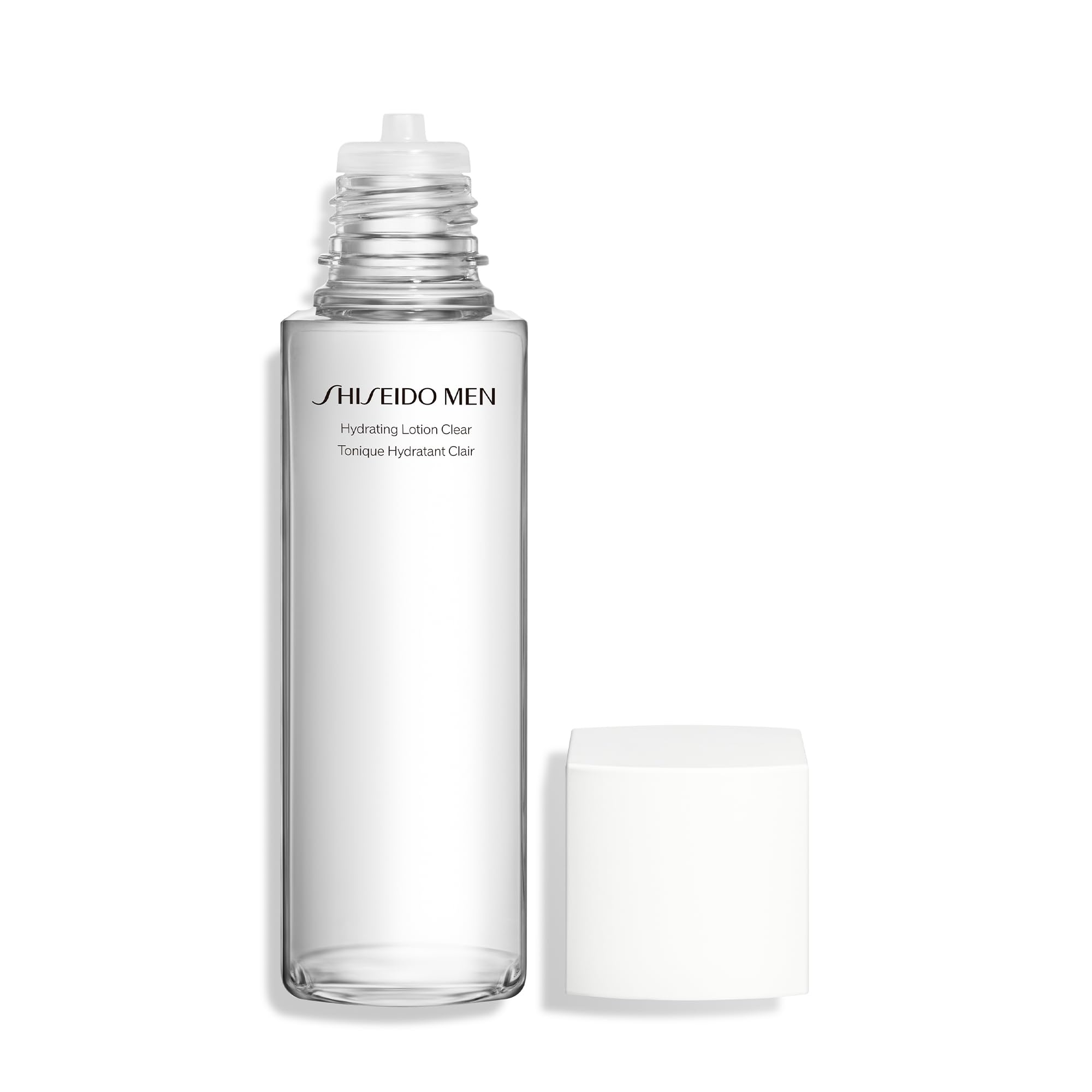 Emballage élégant et pratique de la lotion hydratante Shiseido Men.