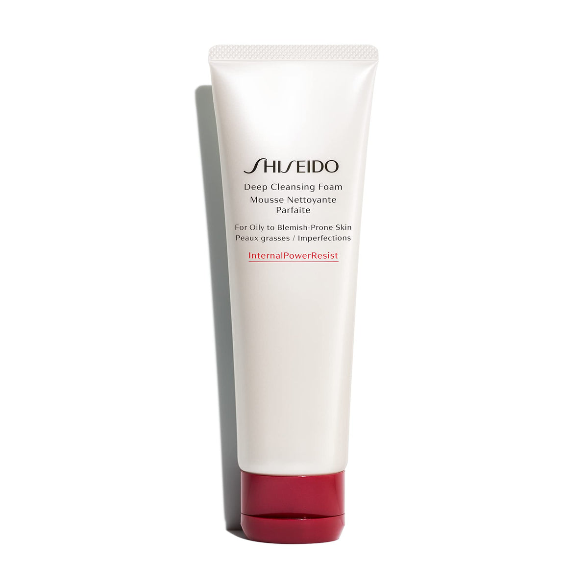 Shiseido Mousse Nettoyante Profonde — bouteille prête à nettoyer en profondeur sans tiraillement.