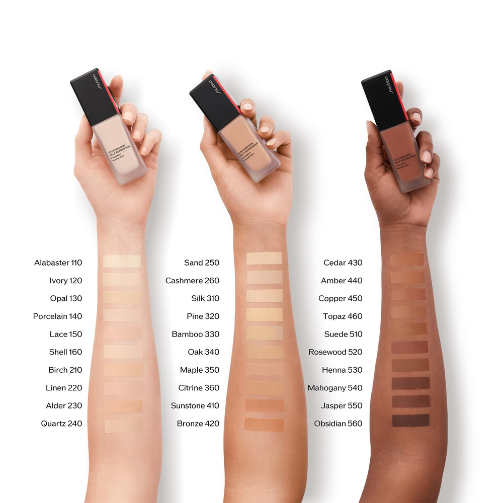 Shiseido Synchro Skin, application en mouvement pour un rendu naturel
