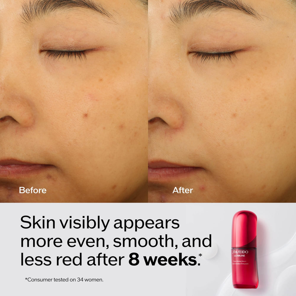 Shiseido Ultimune – routine simple matin et soir pour une peau prête.