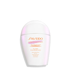 Flacon Shiseido Urban Environment, focus solaire, protection légère et hydratation durable.