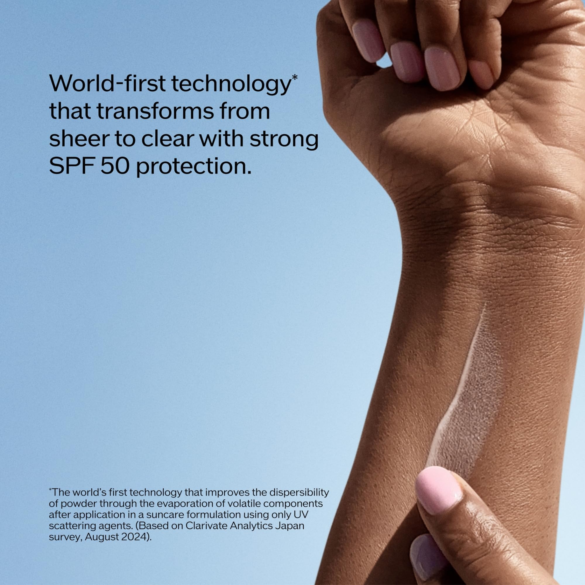 Sans parfum, adapté aux peaux sensibles selon Shiseido Urban Environment.