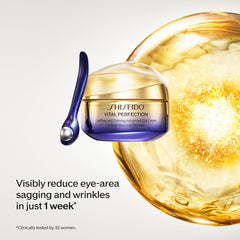 Rouleau massage yeux Shiseido Vital Perfection – absorption améliorée et détente du regard